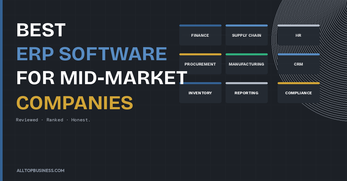 Best ERP Software for Mid-Market Companies