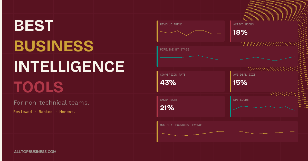 Best Business Intelligence Tools for Non-Technical Teams